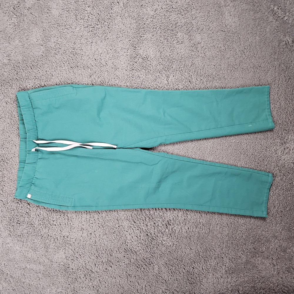 Figs Pants Womens XS Technical Collection Teal Casual Drawstring Straight Leg